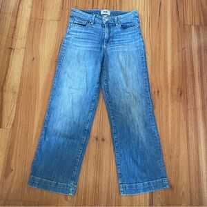 PAIGE Nellie Blue High Rise Wide Leg Jeans